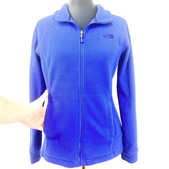The North Face Women's Full Zip Fleece Lightweight Jacket Blue Medium - Picture 2 of 8
